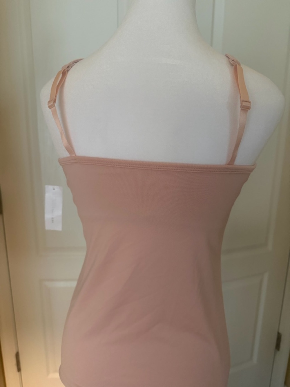 New York & Company Blush Pink Spaghetti Strap Bodycon satin tank Camisole NWT - Picture 2 of 2